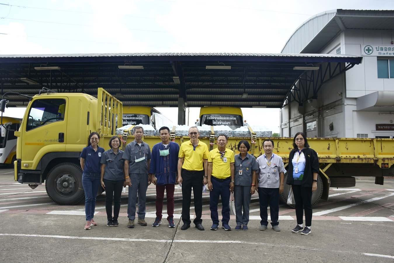 กฟผ. นําบล็อกเถ้าหนักจากโรงไฟฟ้าแม่เมาะ ปูพื้นนลาน ELEX BY EGAT ต้อนรับการประชุม APEC 2022