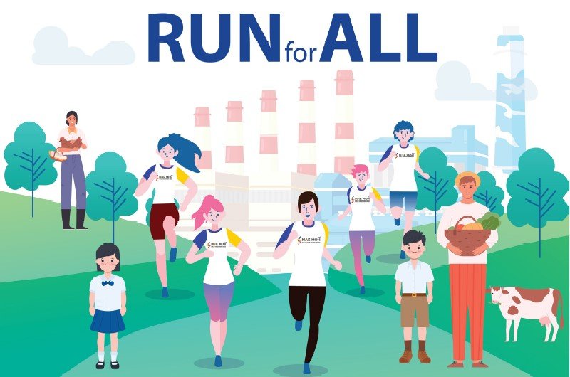 RUN For All : การวิ่งที่ให้มากกว่าสุขภาพ แม่เมาะฮาล์ฟมาราธอน ส่งมอบความสุขสู่นักวิ่ง พร้อมกระตุ้นเศรษฐกิจ อ.แม่เมาะ