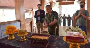 กฟผ.แม่เมาะ ร่วมกับค่ายฝึกการรบพิเศษประตูผาบูรณะวีรบุรุษนักรบผู้กล้าหาญ “องค์เจ้าพ่อประตูผา” เตรียมพร้อมงานบวงสรวง ประจำปี 66