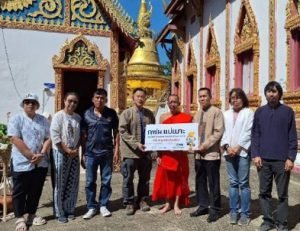 กฟผ.แม่เมาะ ร่วมประเพณีกฐินสามัคคี สร้างความสัมพันธ์อันดีกับชุมชนตำบลจางเหนือ