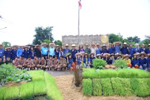 กฟผ.แม่เมาะ จัดกิจกรรมปลูกข้าวสืบสานปณิธานตามรอยพ่อต่อเนื่องปีที่ 9